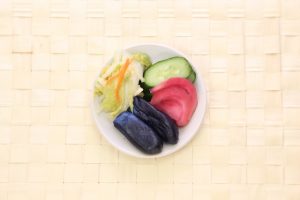 漬け物と一緒に
