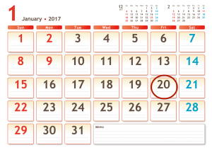 2017年の大寒は1月20日!