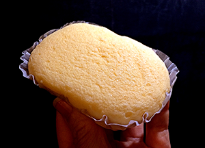 ブランにチーズ蒸しケーキ