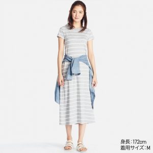 温泉後は、オールインワンのワンピで